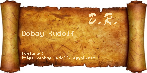 Dobay Rudolf névjegykártya